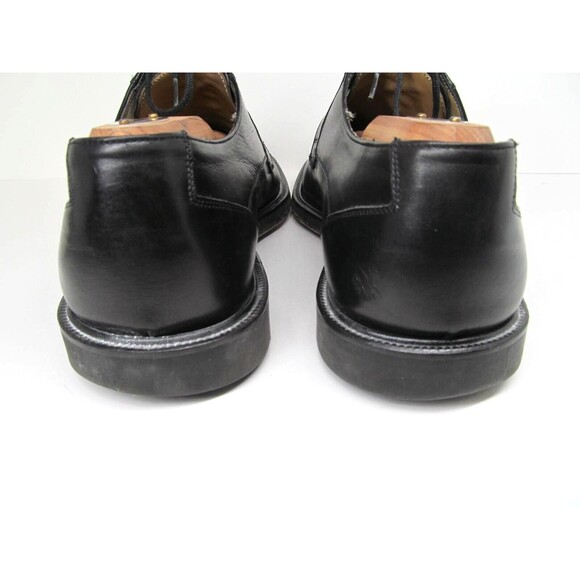 Mezlan Mens Black Apron Toe Derby Shoes Size US 10 Quality Made In Spain - Picture 4 of 16